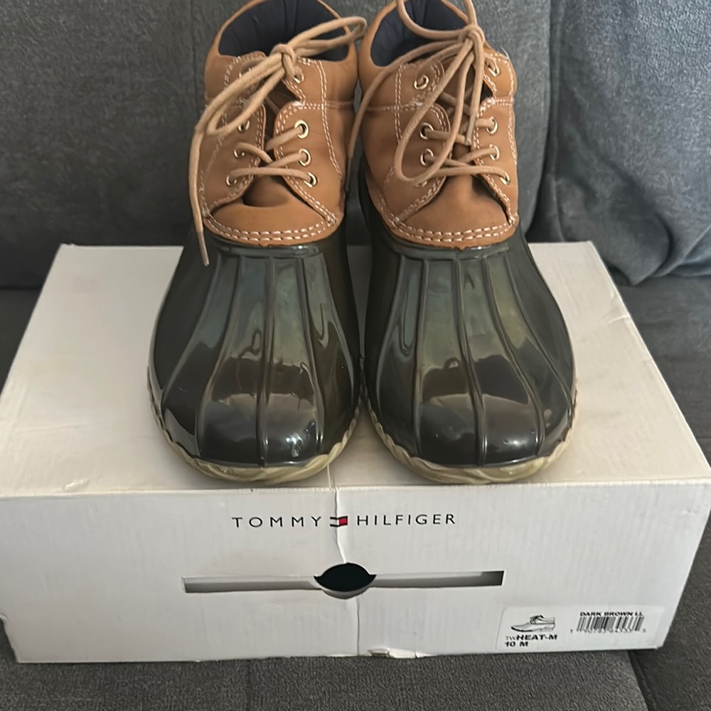 Tommy Hilfiger Men's Brown and Black Shoes